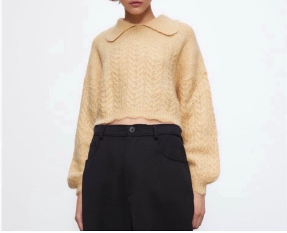 NWT ZARA Special Edition Wool Blend Sweater Size S